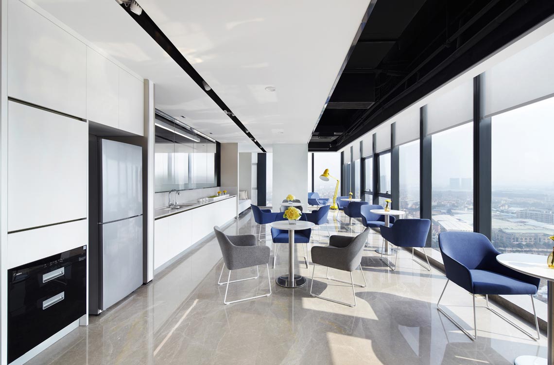 世界500强美的集团总部办公室设计_设计会客厅设计榜样__PChouse太平洋家居网