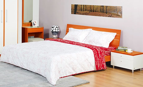 红苹果板式床双人床R801-23